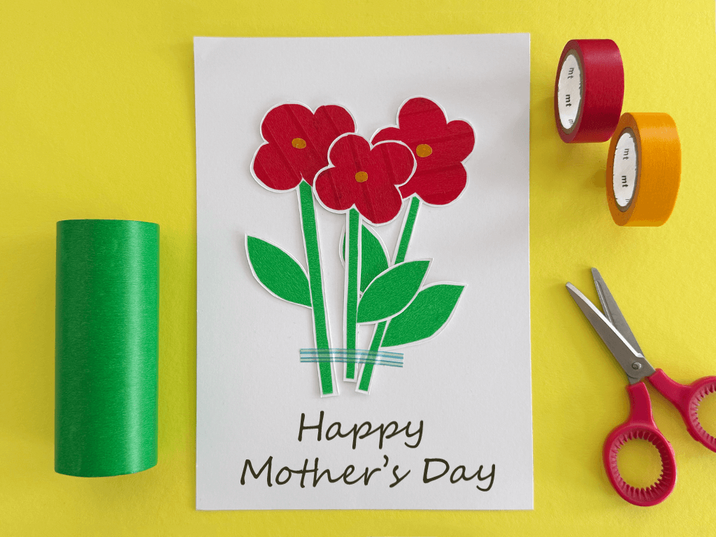 Make Mum's Day: A Washi Tape Flower Card She'll Actually Want to Keep