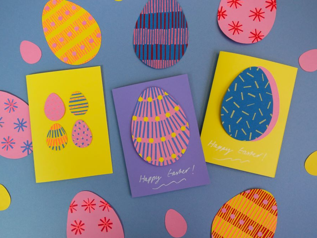 How-to: Easter cards with Collage Club!