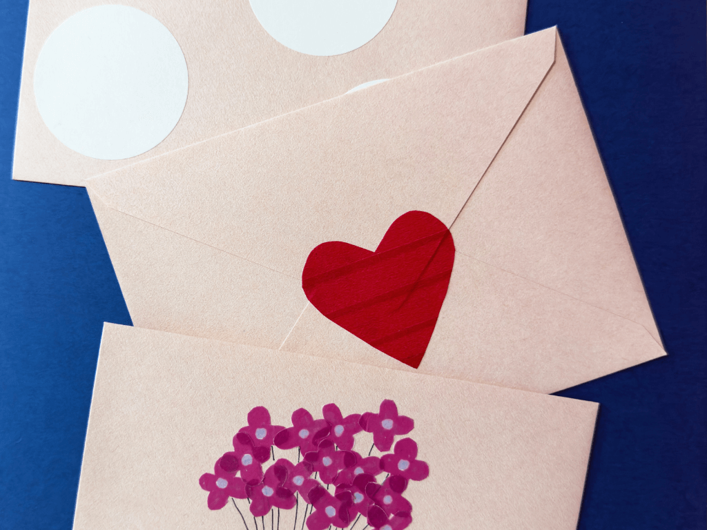 3 creative ways to seal Valentine's envelopes with washi tape