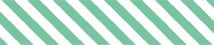 mt Basic - Stripe Emerald Green - 15mm Washi Tape