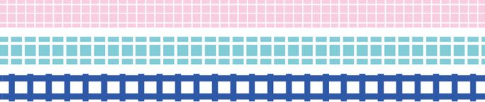 mt Basic - Slim Deco Grid - 3 rolls Washi Tape