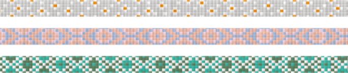 mt Basic - Slim Crossstitch - 3 rolls Washi Tape