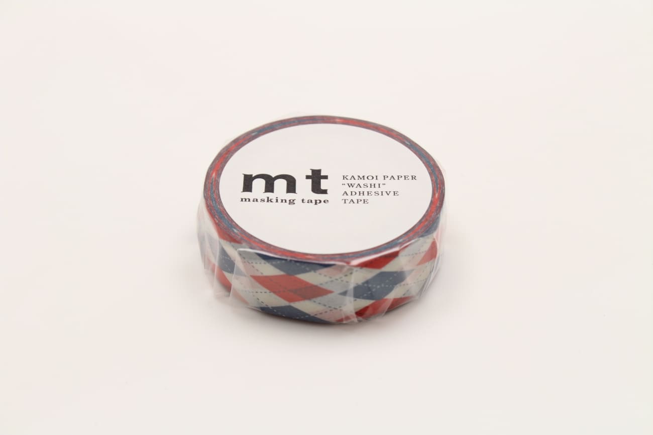 mt Basic - Argyle Red - 15mm Washi Tape