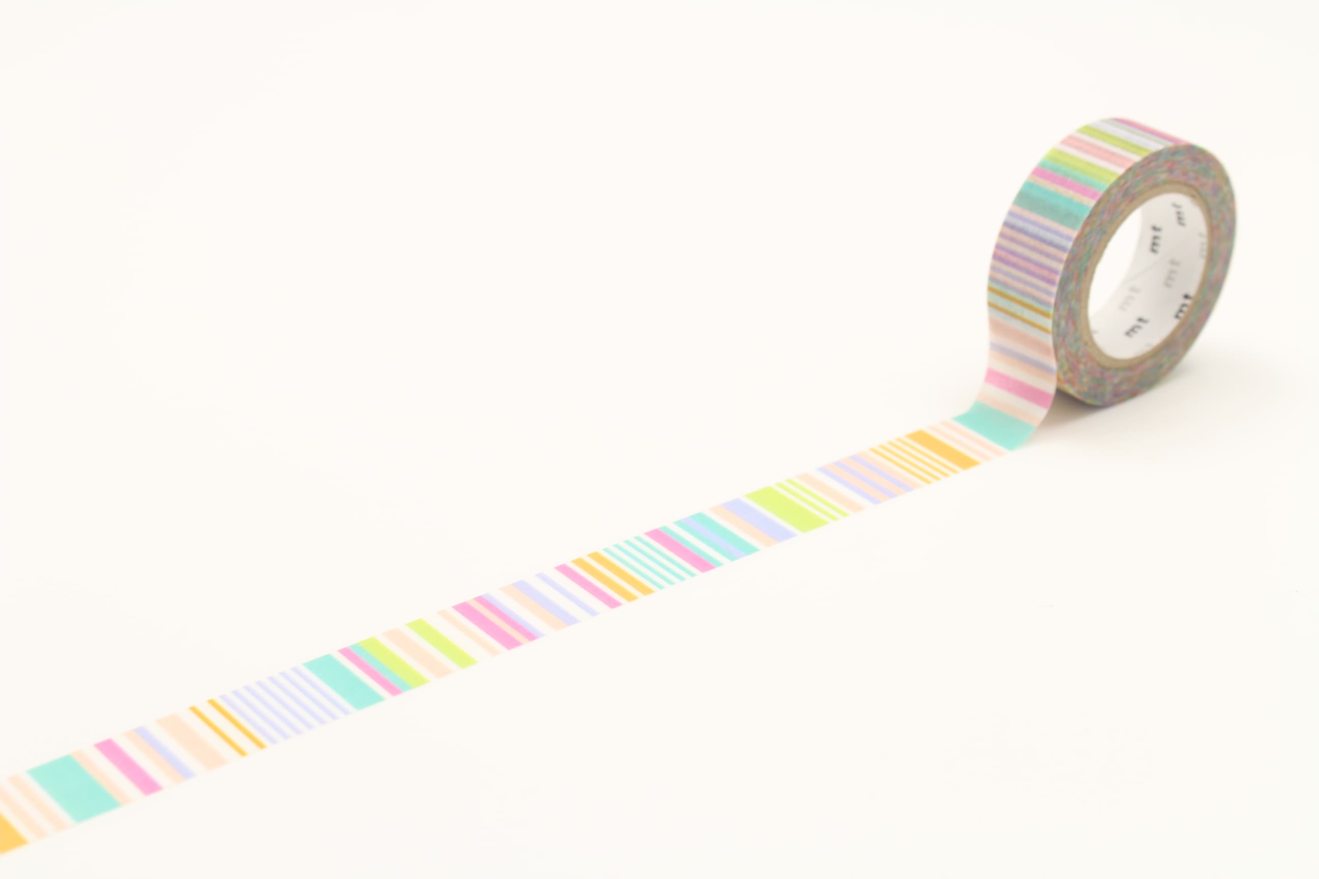 mt Basic - Multi Border Pastel - 15mm Washi Tape