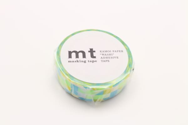 mt Basic - Maru Sankaku Shikaku Blue - 15mm Washi Tape