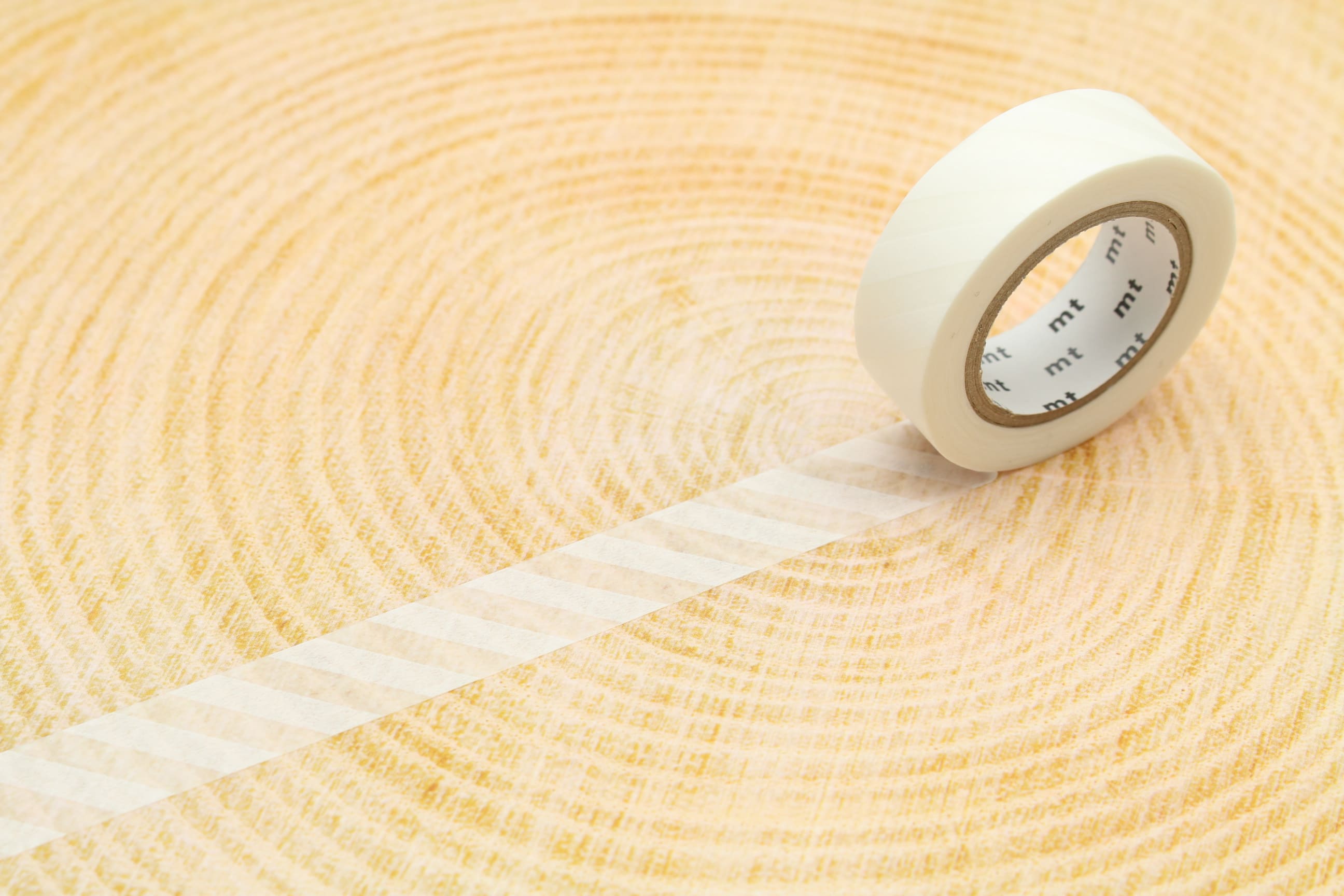 mt Basic - Stripe White - 15mm Washi Tape
