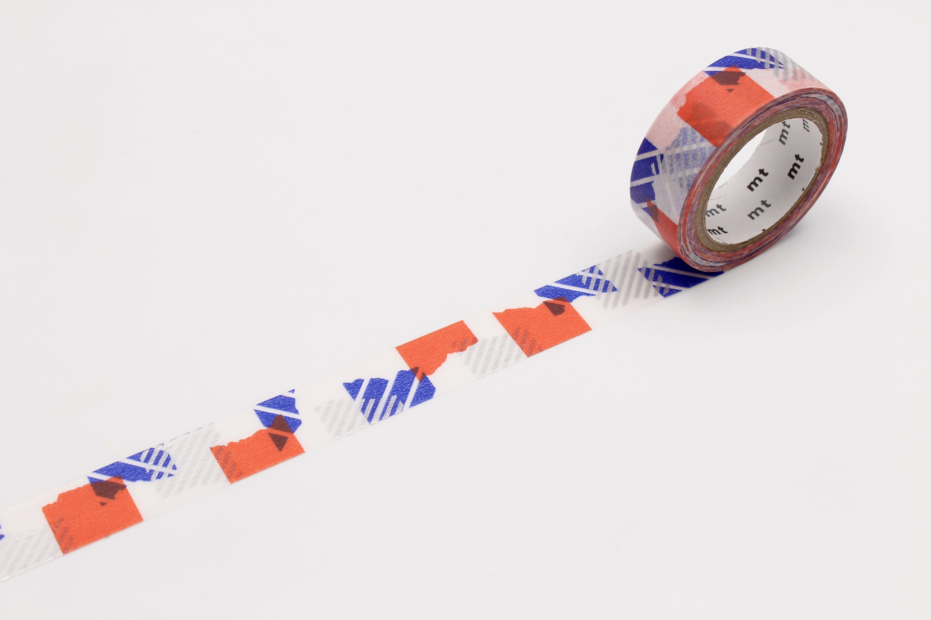 mt Basic - Tsugihagi Blue x Orange - 15mm Washi Tape