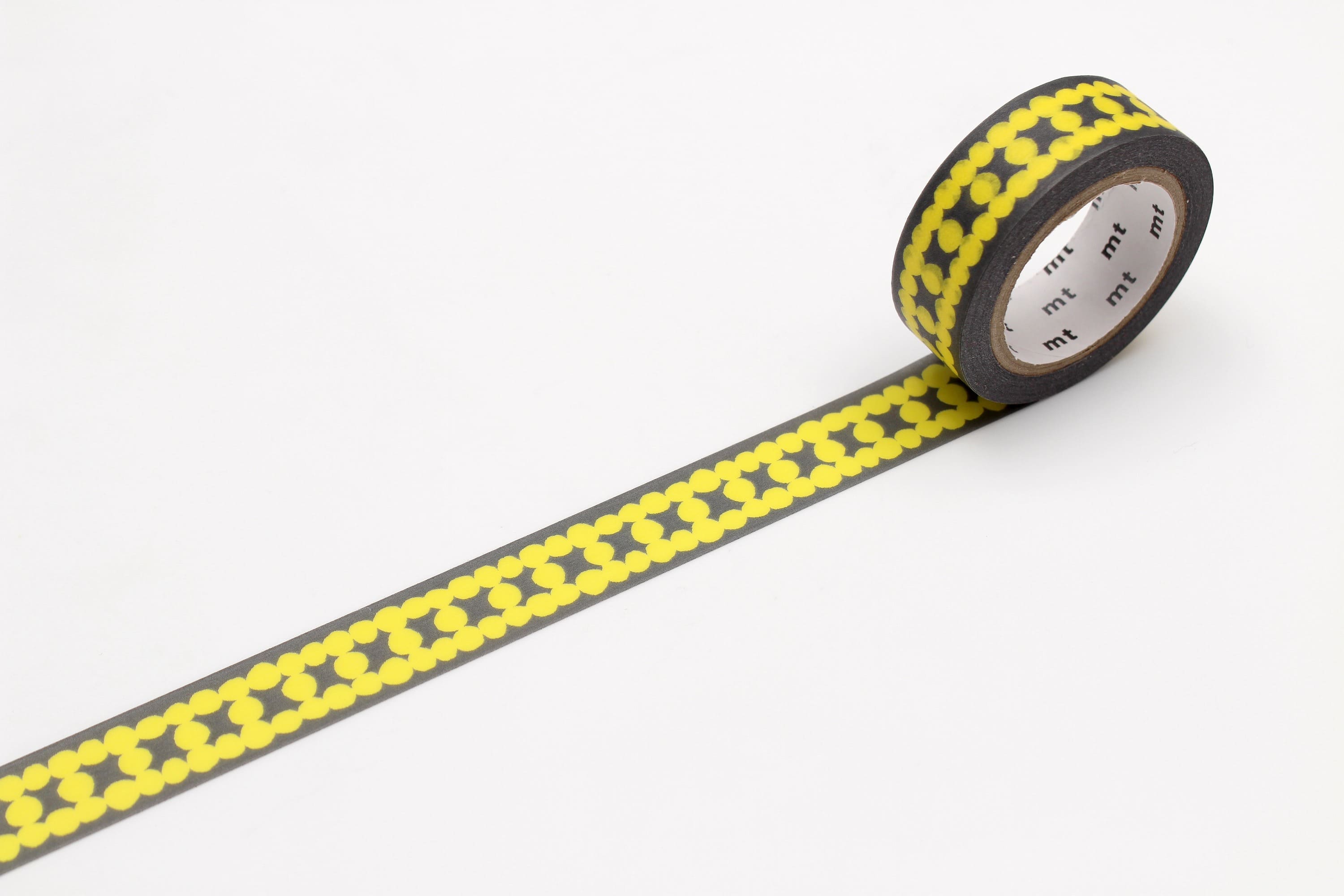 mt Basic - Ladder Dot Yellow - 15mm Washi Tape