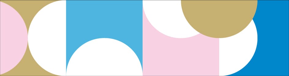 mt Basic - Half Circle Pink Blue - 15mm Washi Tape