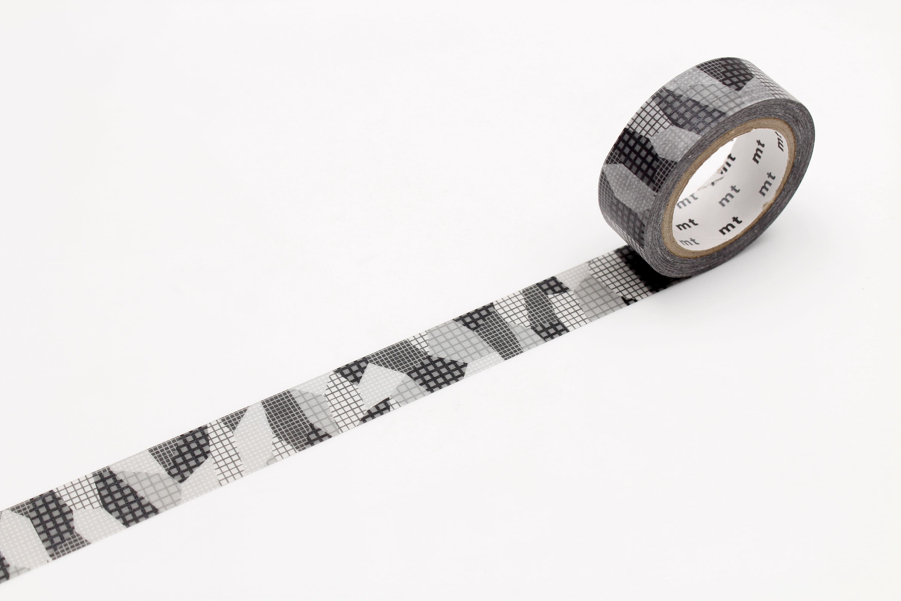 mt Basic - Separate Check Monochrome - 15mm Washi Tape