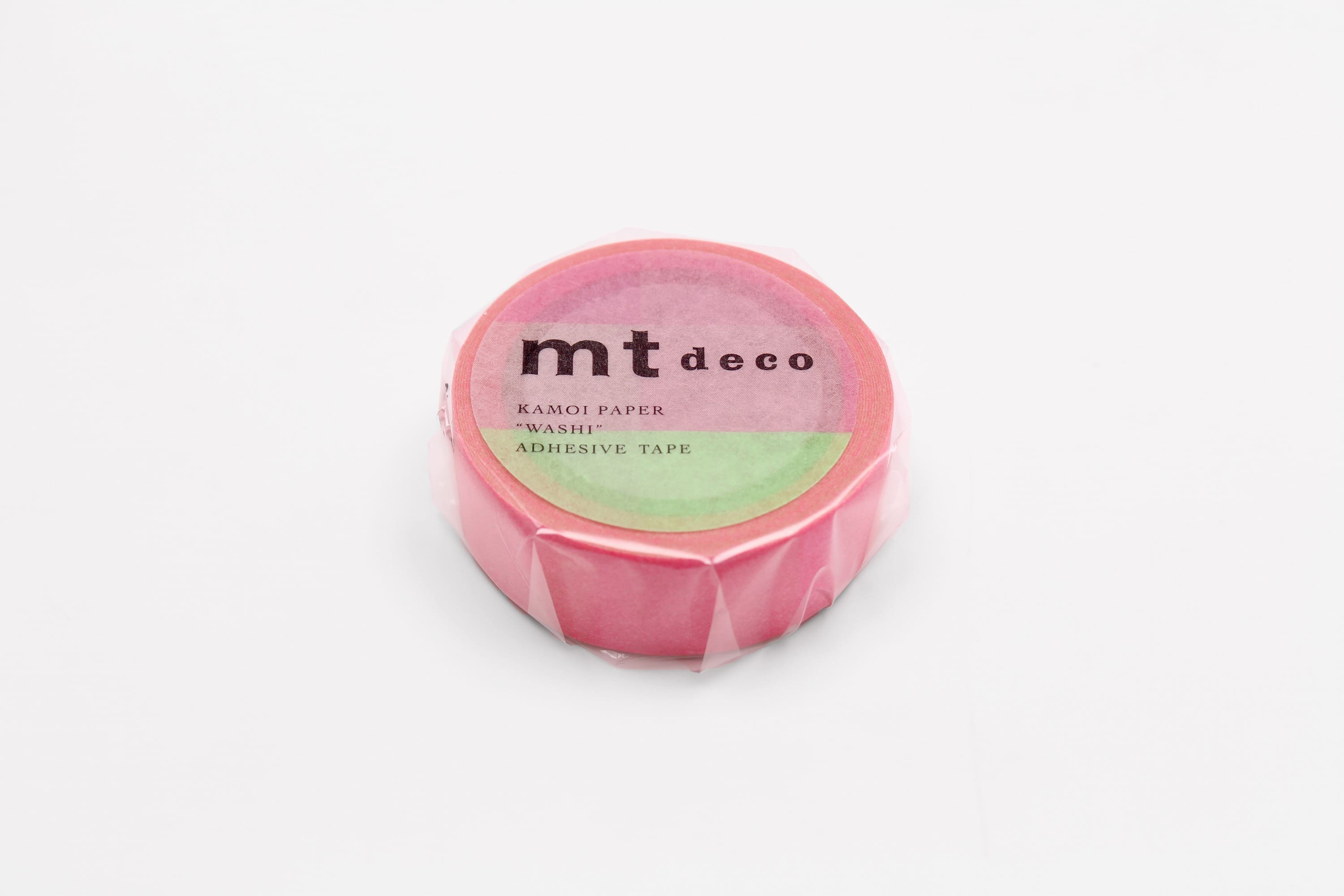 mt Basic - Fluorescent Gradiation Pink x Green - 15mm Washi Tape