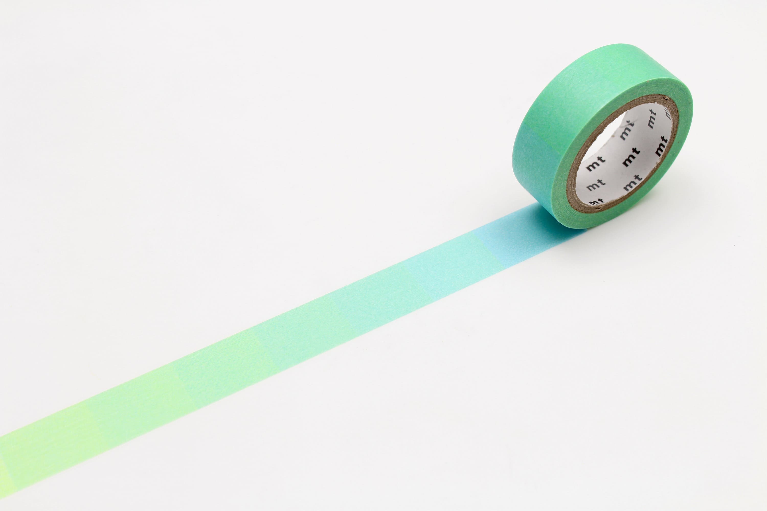 mt Basic - Fluorescent Gradiation Blue x Yellow - 15mm Washi Tape