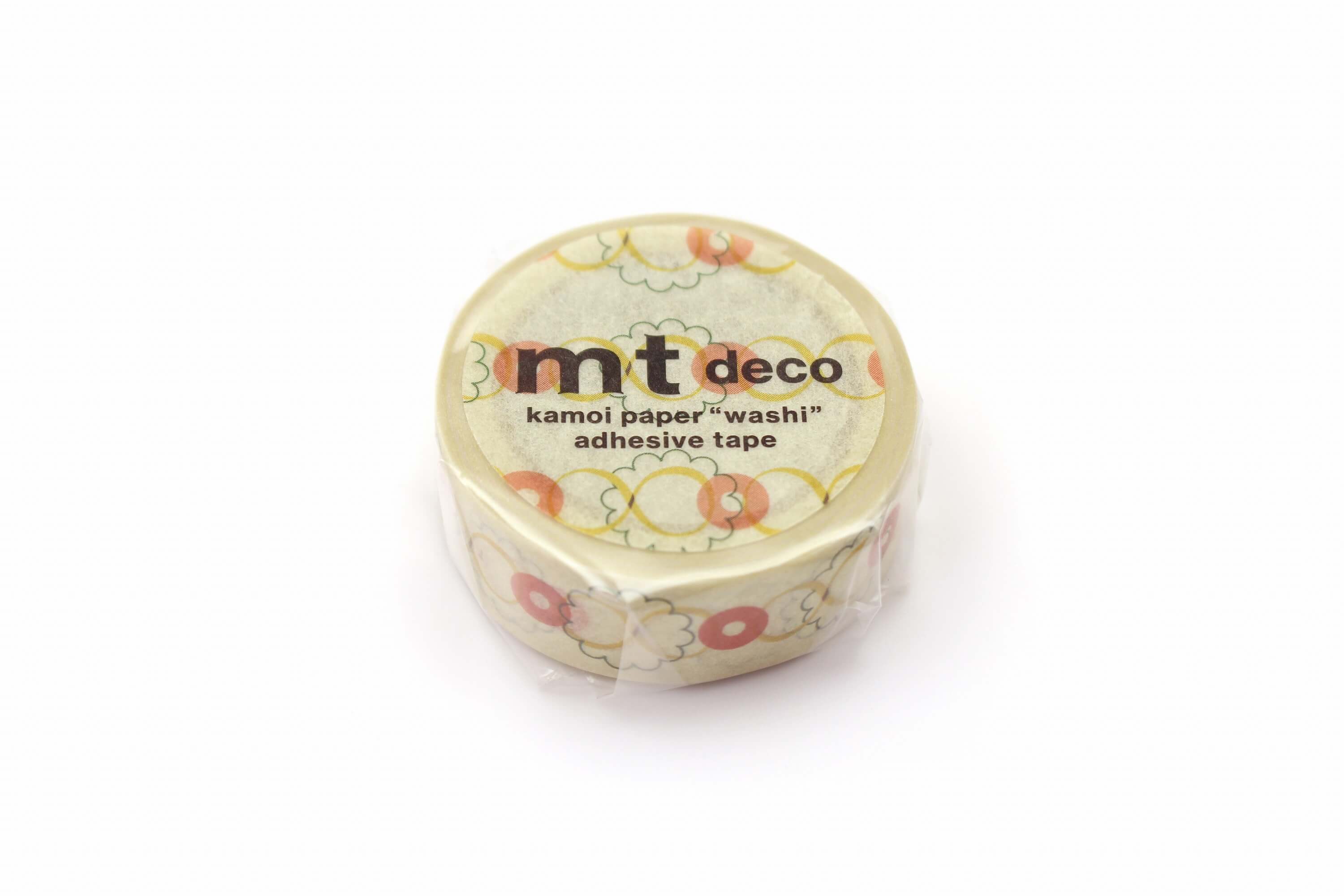 mt Basic - Retro Design Button - 15mm Washi Tape