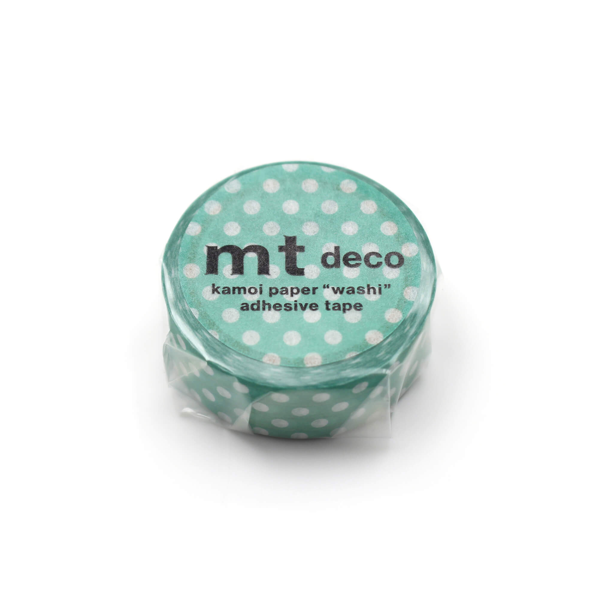 mt Basic - Dot Emerald Green - 15mm Washi Tape