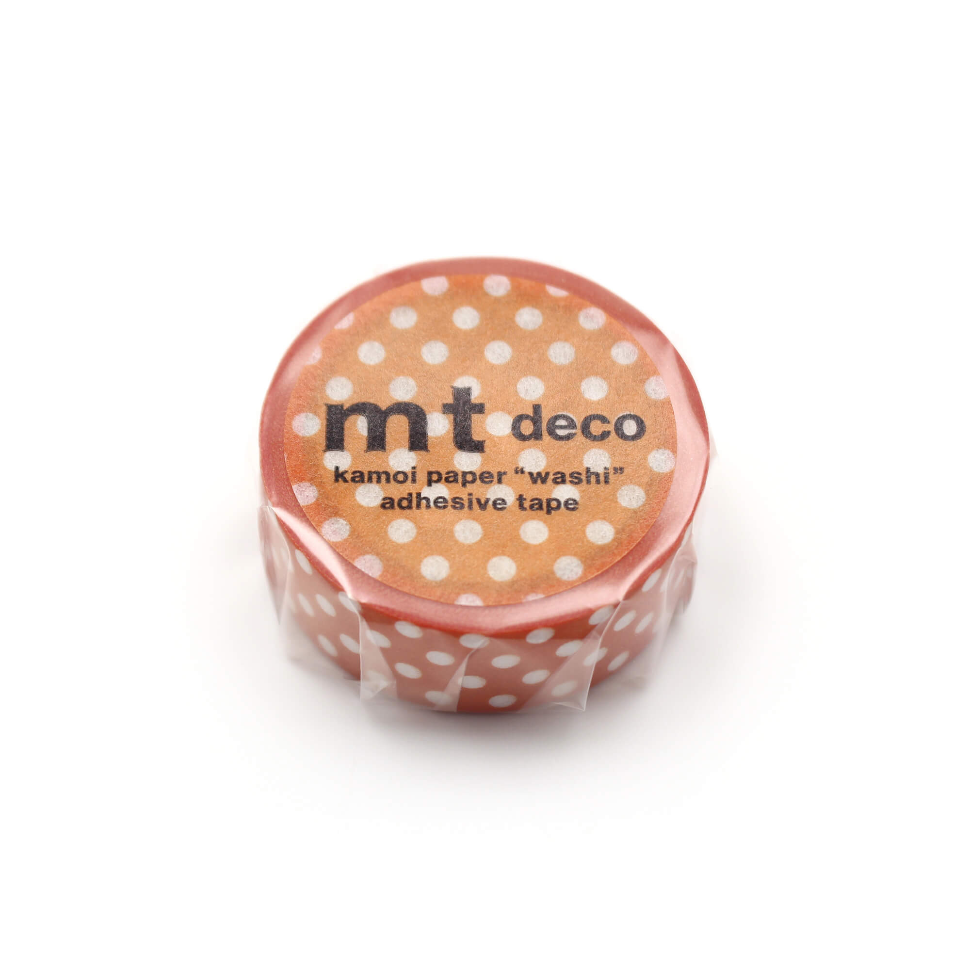 mt Basic - Dot Deep Orange - 15mm Washi Tape