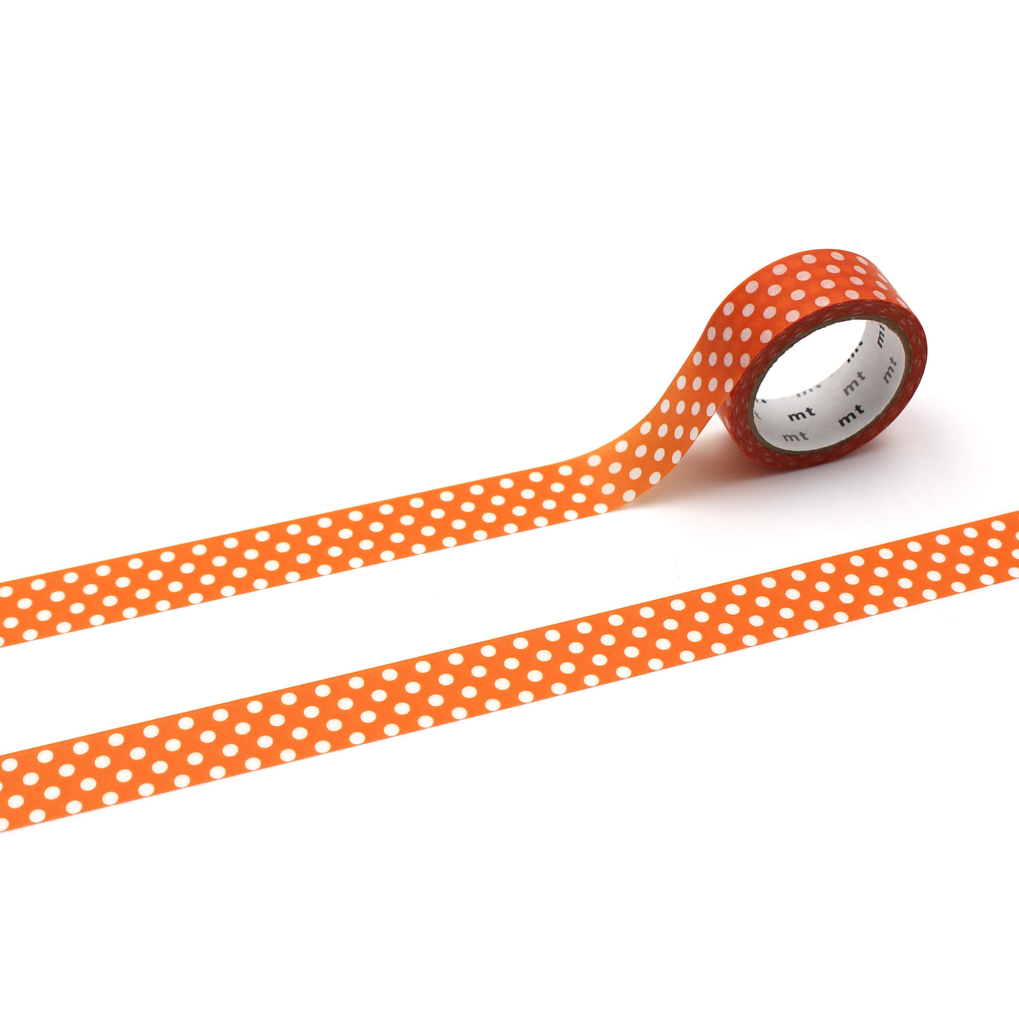 mt Basic - Dot Deep Orange - 15mm Washi Tape