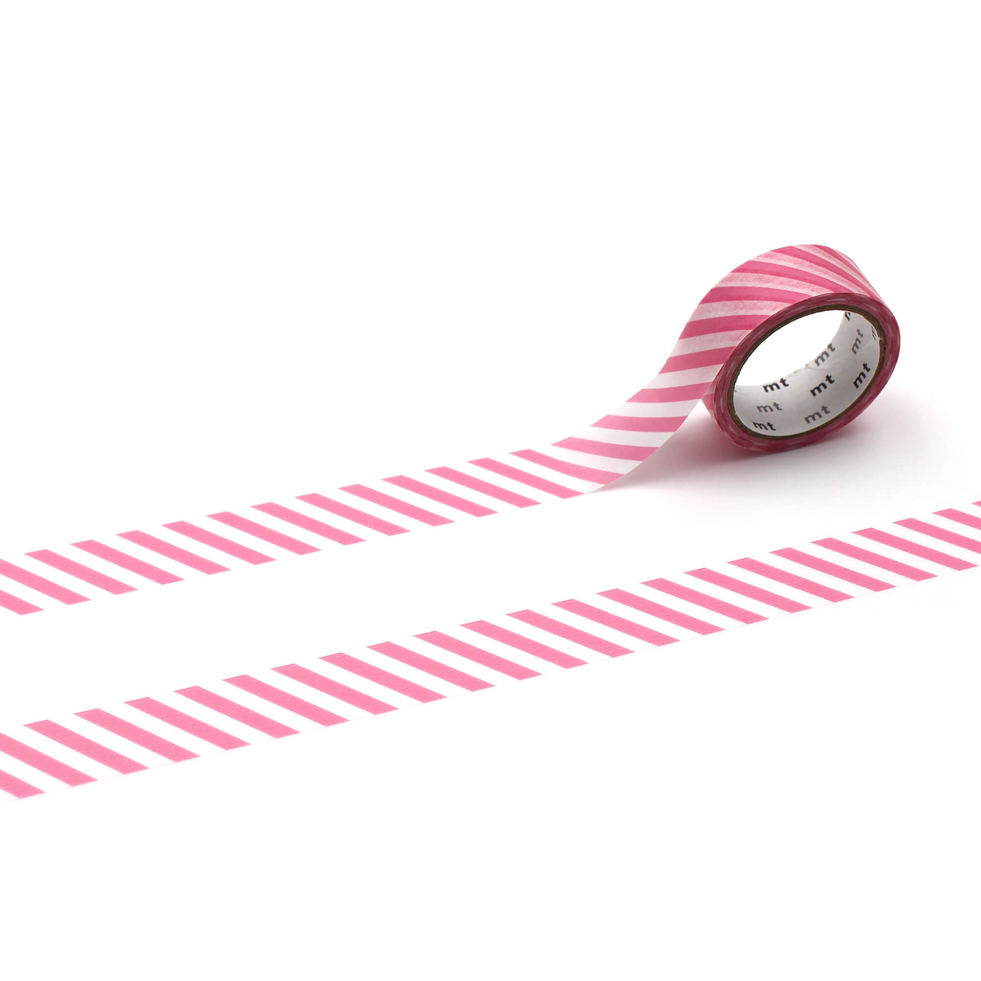 mt Basic - Stripe Aurora Pink - 15mm Washi Tape