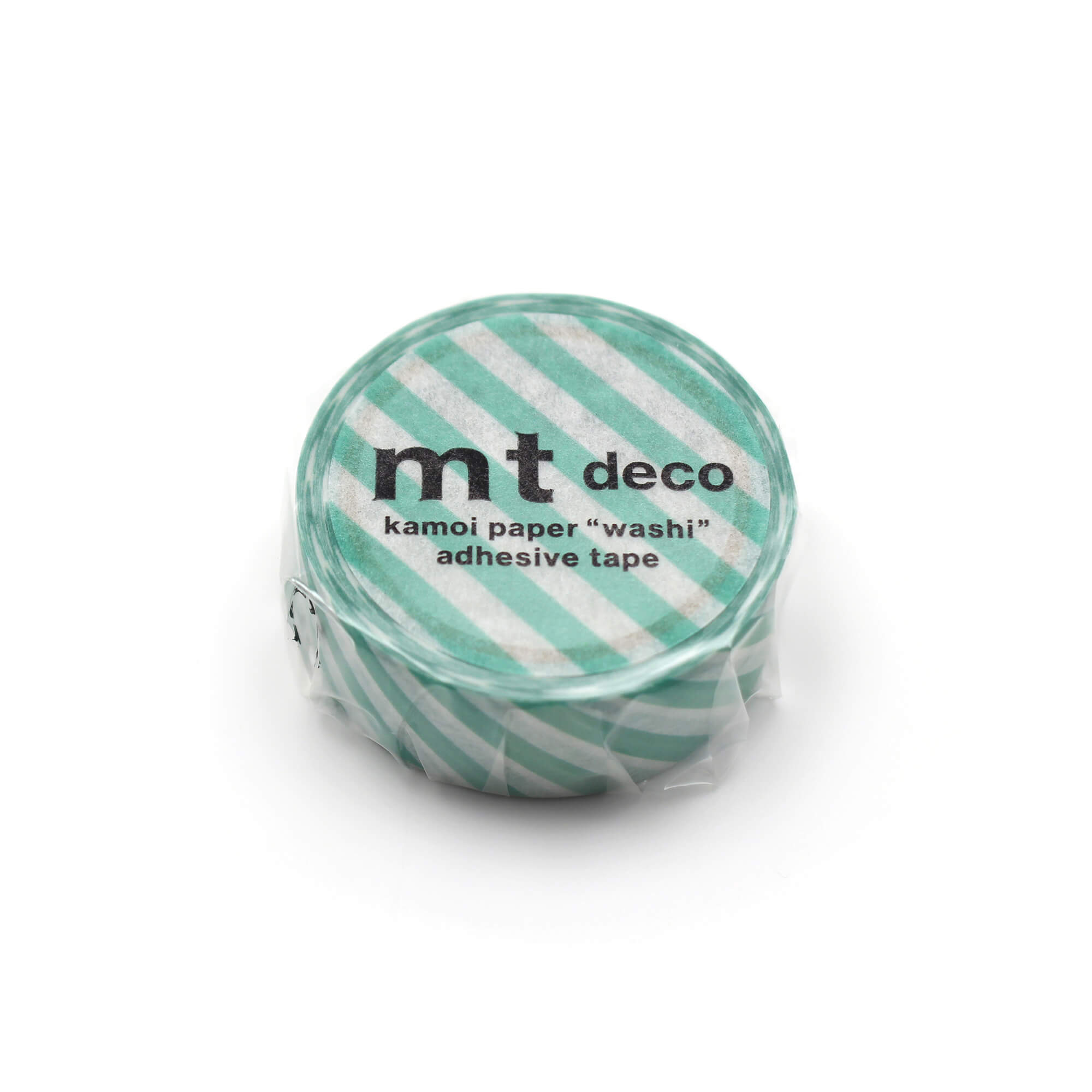 mt Basic - Stripe Emerald Green - 15mm Washi Tape
