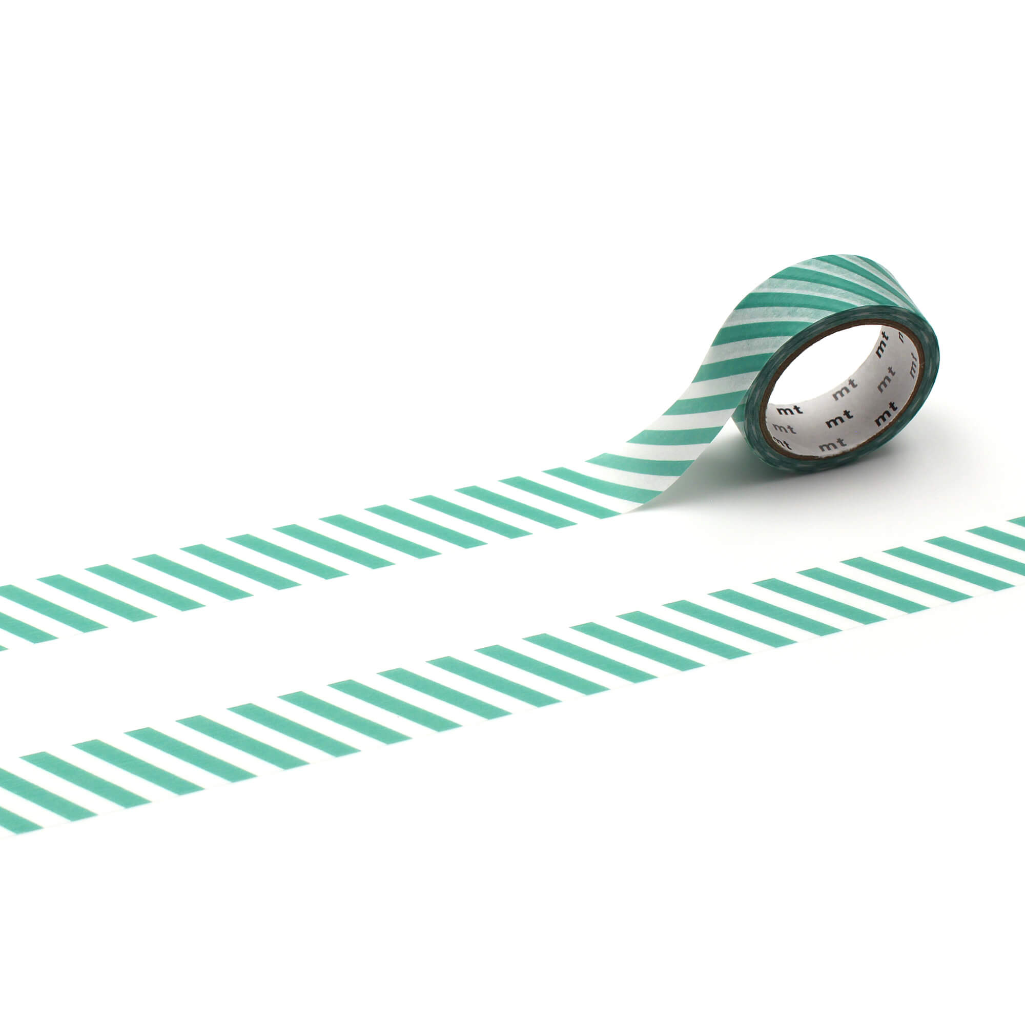 mt Basic - Stripe Emerald Green - 15mm Washi Tape