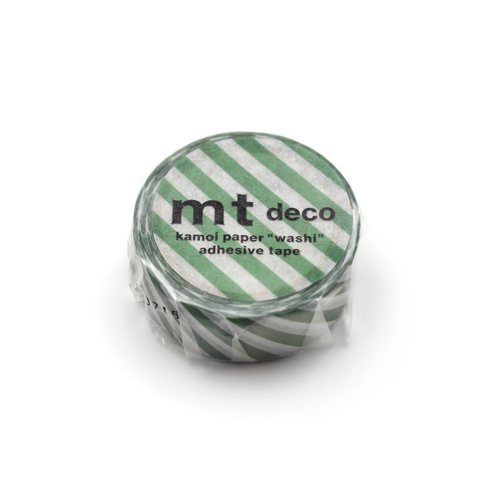 mt Basic - Stripe Deep Green - 15mm Washi Tape