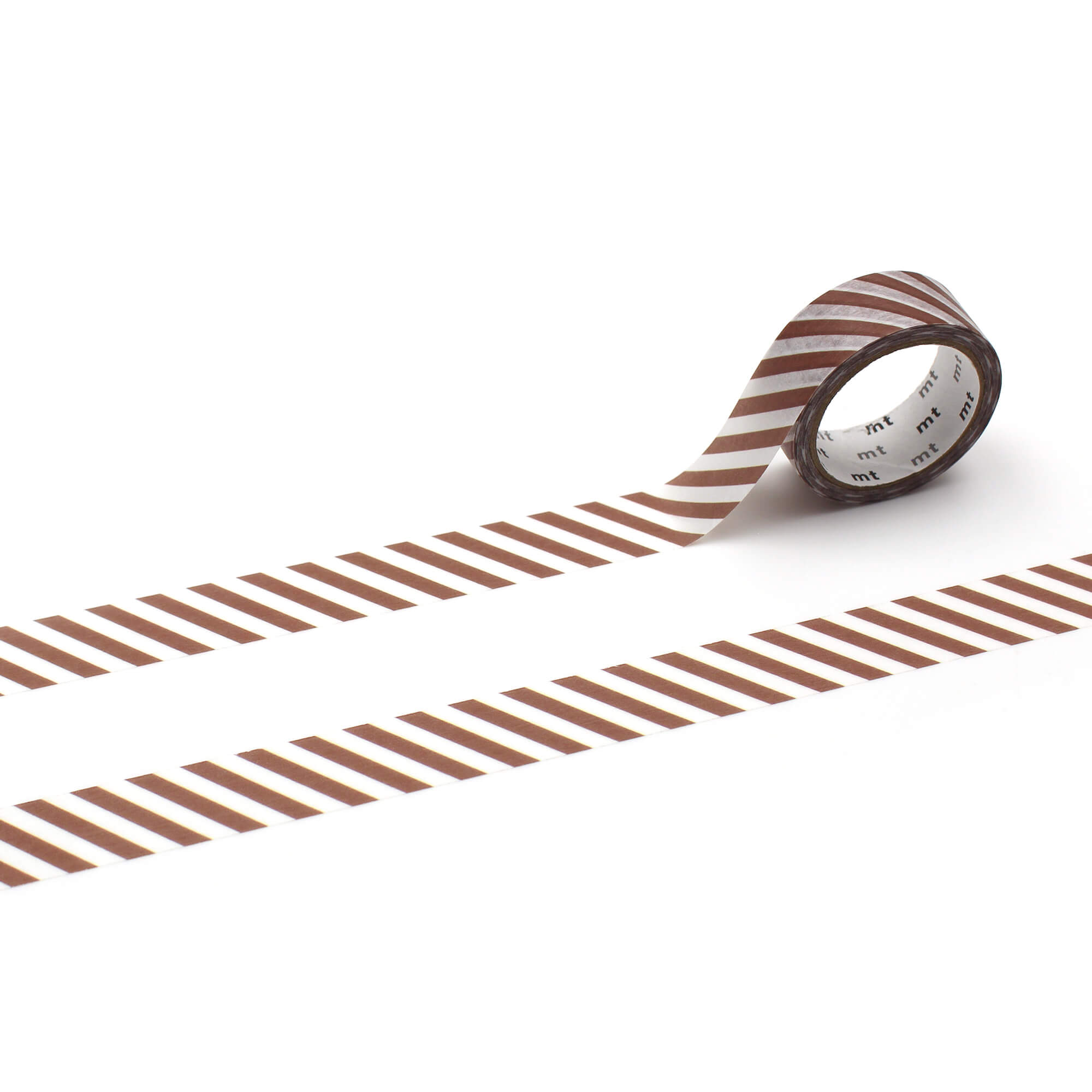 mt Basic - Stripe Brown - 15mm Washi Tape