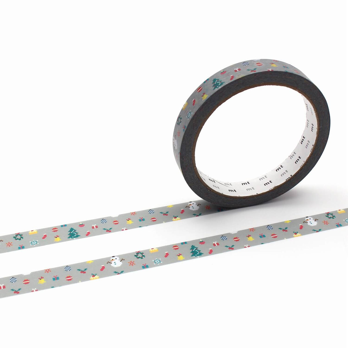 mt Large Core - Pixel Christmas - 15mm Washi Tape