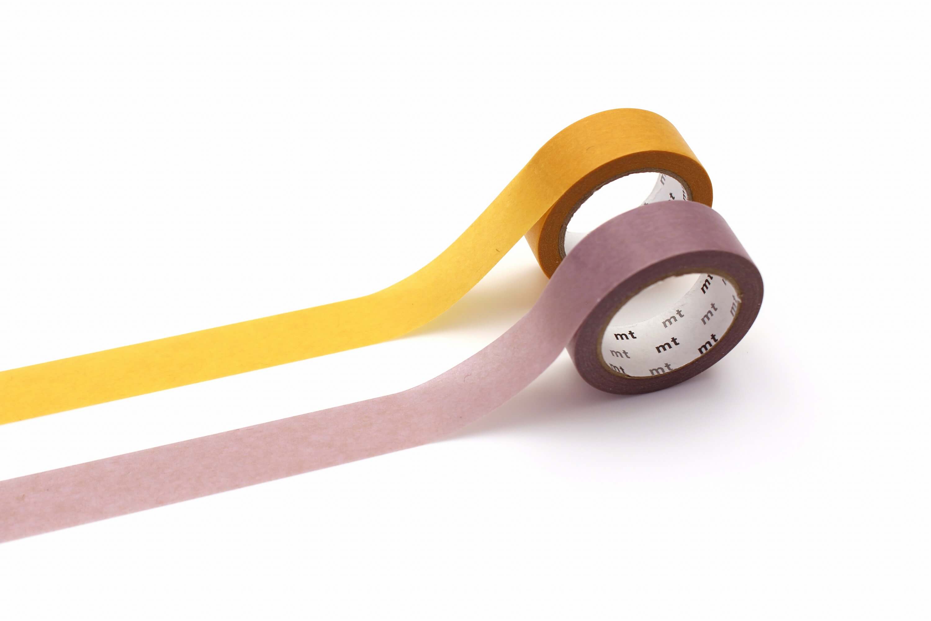 mt Upcycle – Yellow × Lavender – 15mm Washi Tape – Set of Two