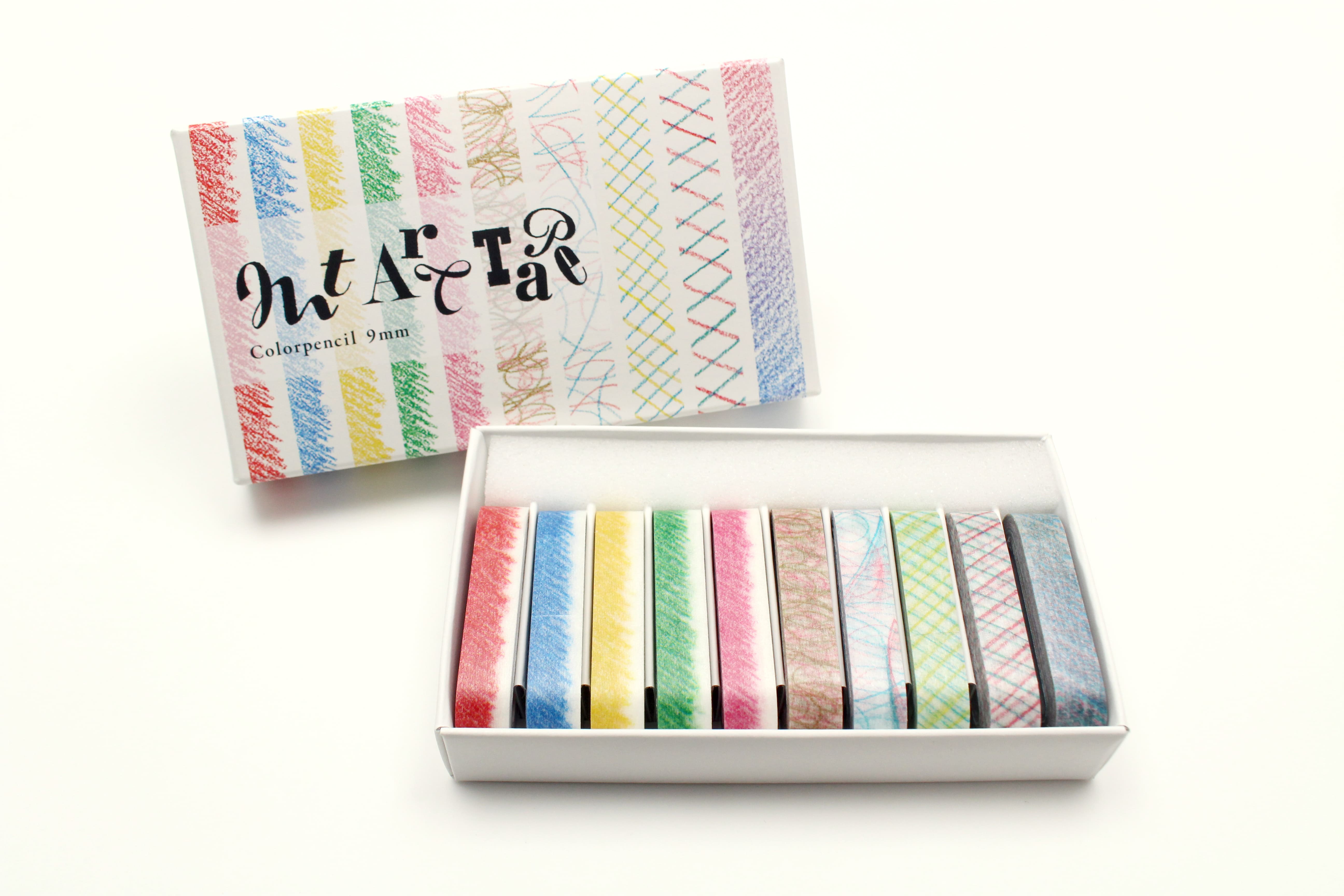 mt fab - Art Tape Coloured Pencils - 9mm Washi Tape Set