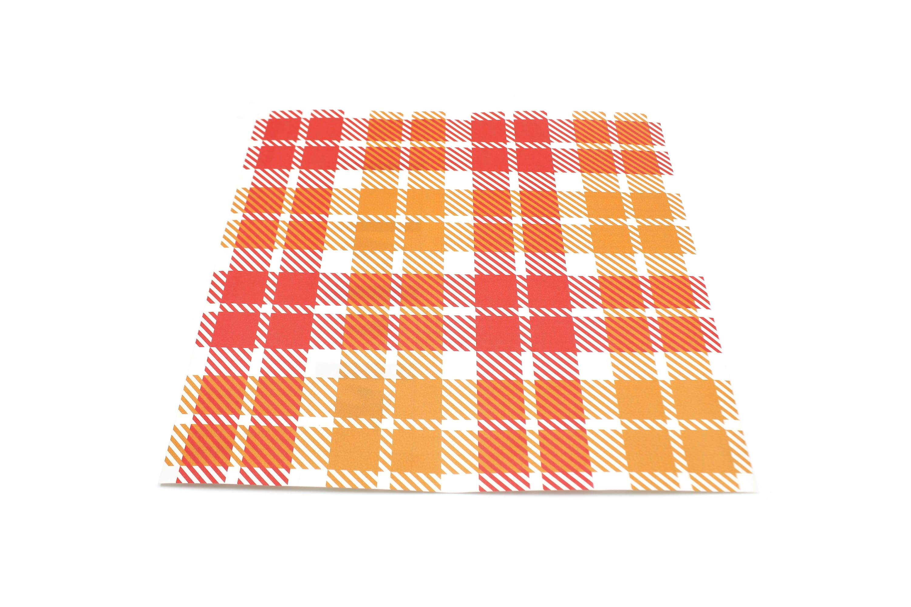 mt CASA - Check Orange x Red - 270mm Remake Sheet Square