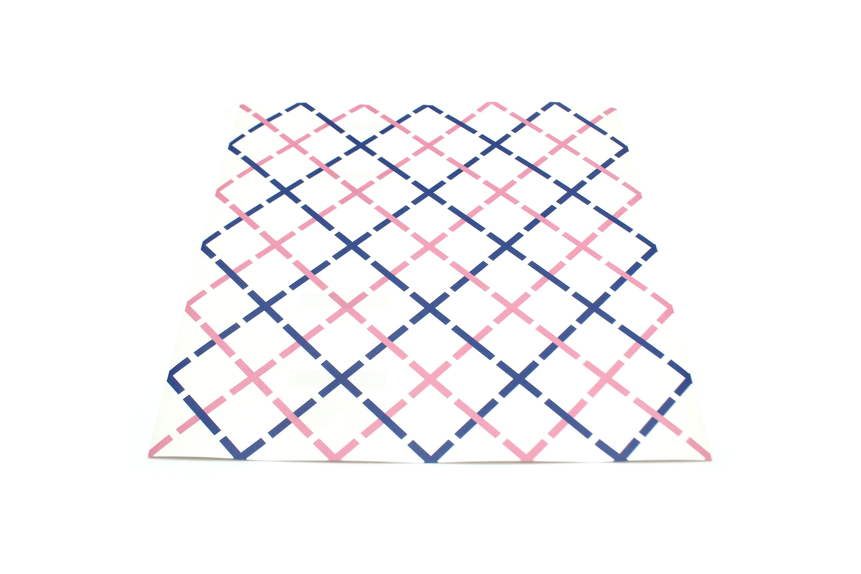 mt CASA - Cross Navy x Pink - 270mm Remake Sheet Square