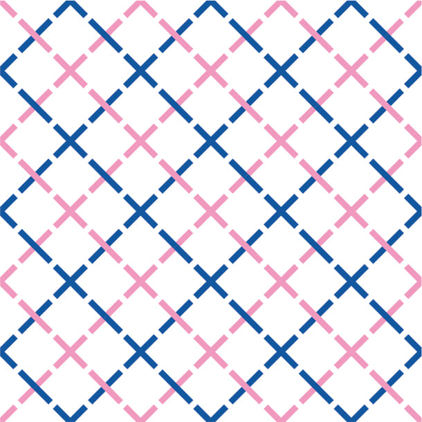 mt CASA - Cross Navy x Pink - 270mm Remake Sheet Square