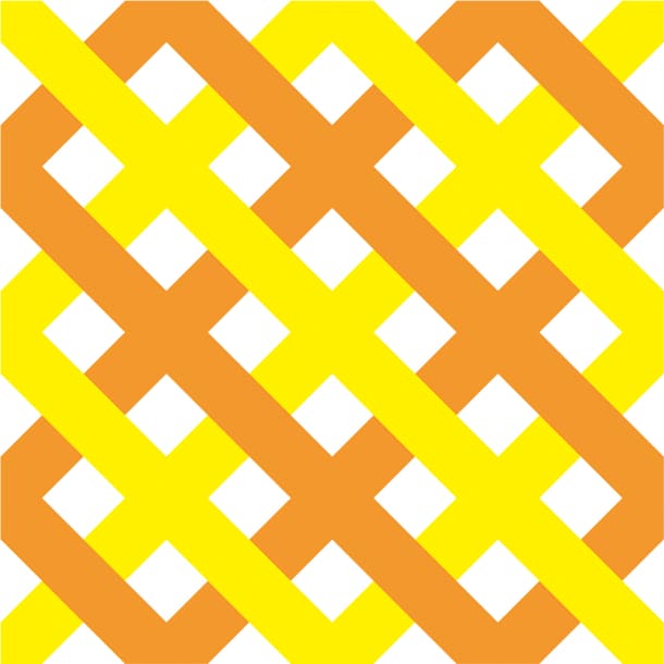 mt CASA - Cross Orange x Yellow - 270mm Remake Sheet Square