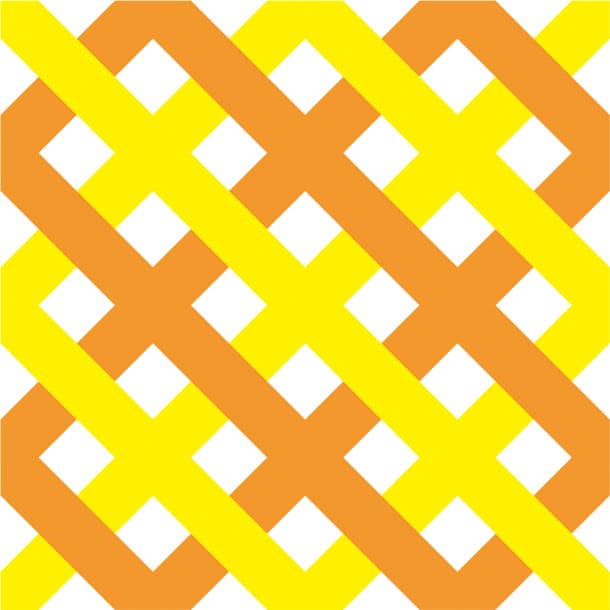 mt CASA - Cross Orange x Yellow - 270mm Remake Sheet Square