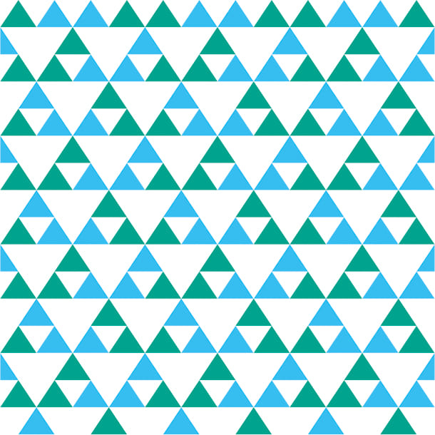 mt CASA - Sankaku Green x Light Blue - 270mm Remake Sheet Square