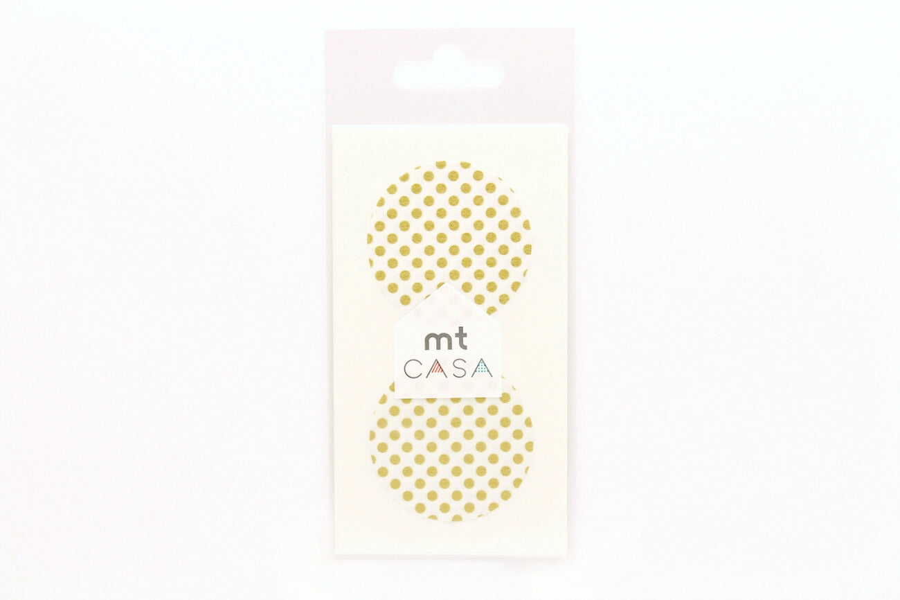 mt Seal - Dot Gold - 50mm Washi Tape Stickers