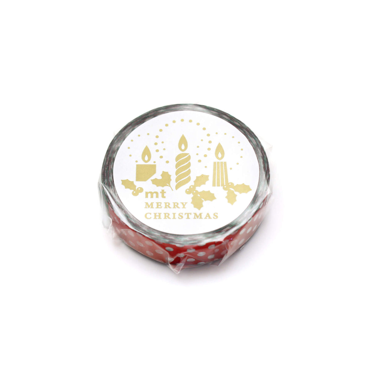 mt Christmas Foil Stamping - Christmas Colour Dots - 10mm Washi Tape