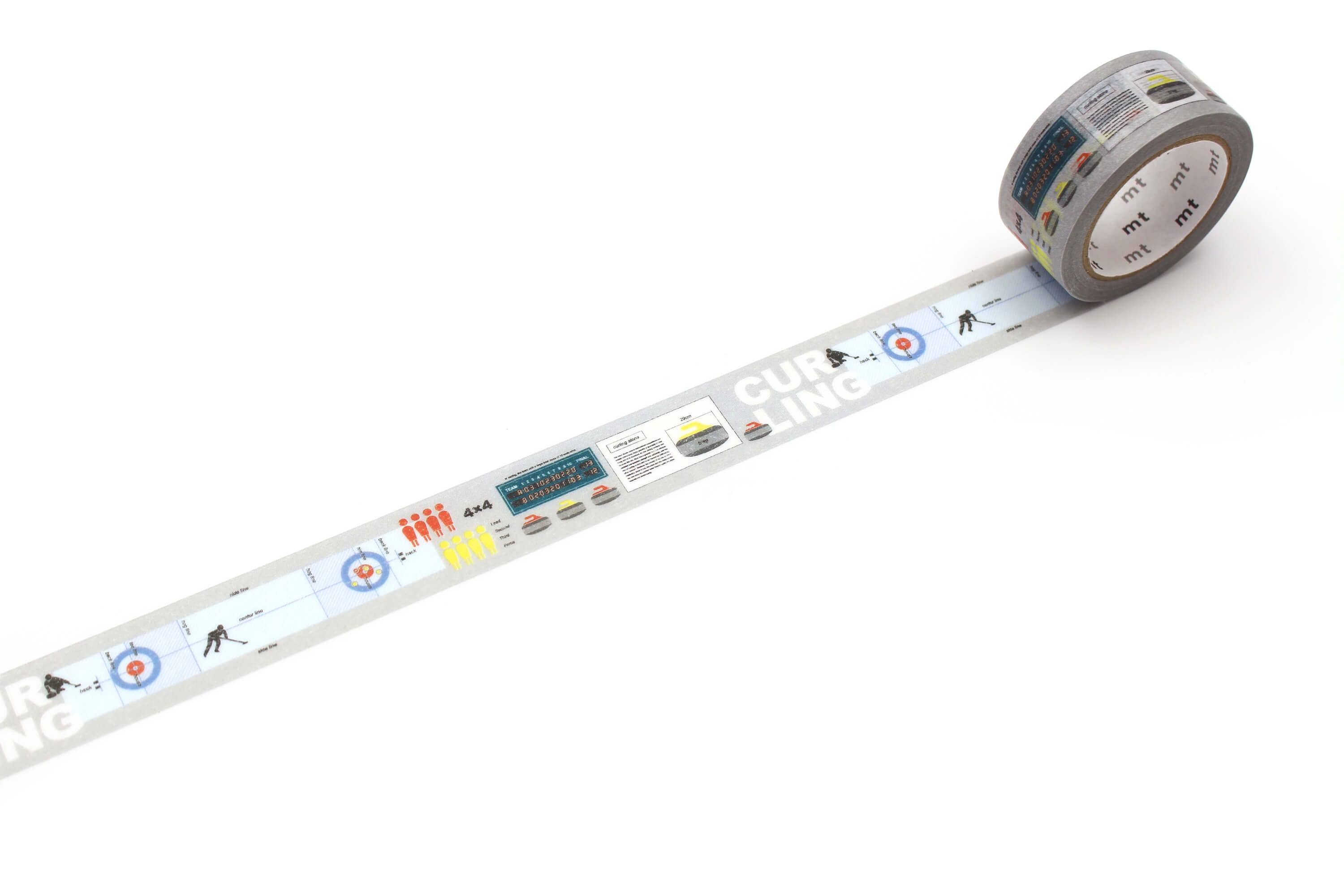 mt ex - Winter Sports Curling - 18mm Washi Tape