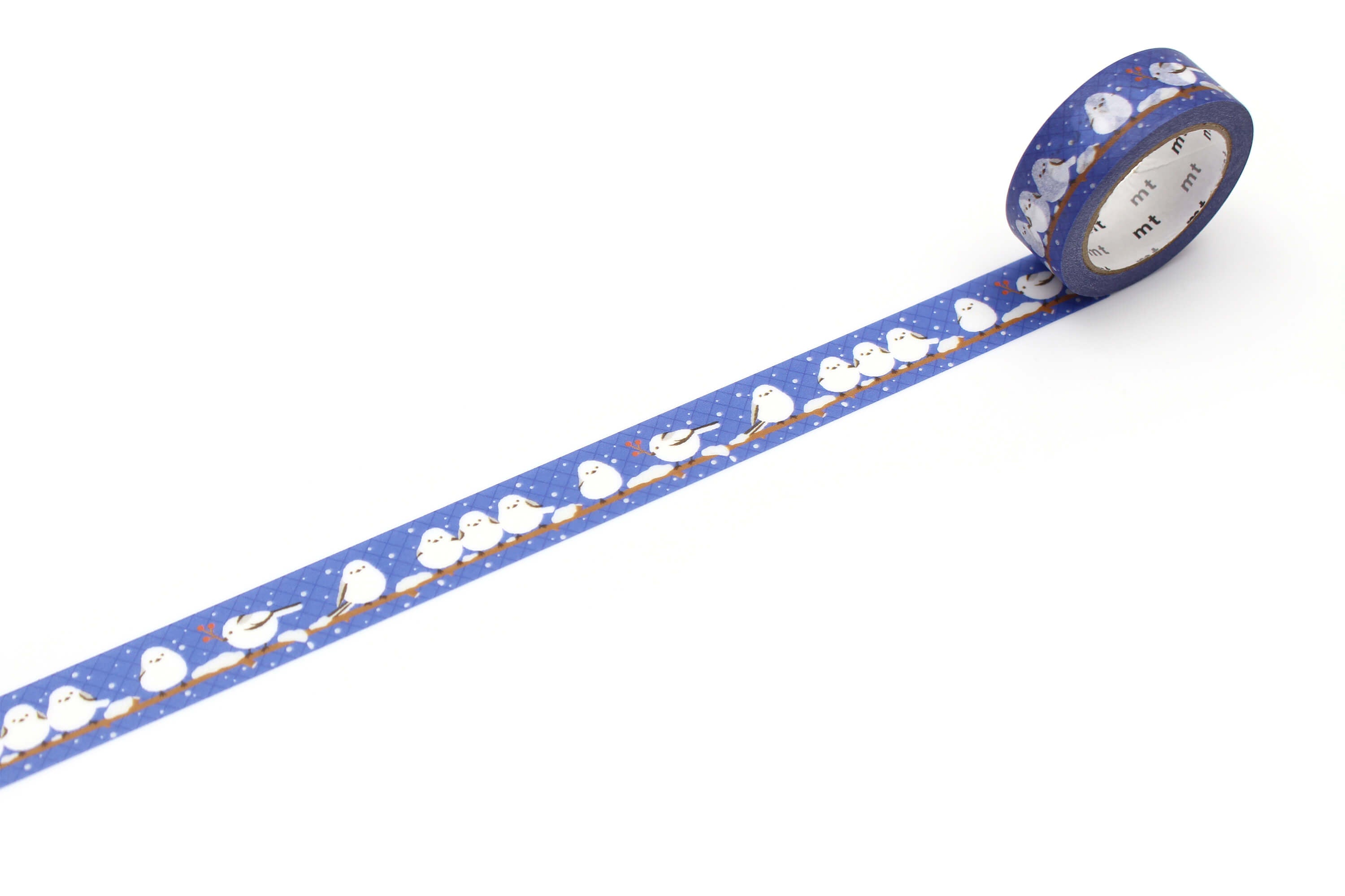 mt ex - Long-tailed Tit Winter - 15mm Washi Tape