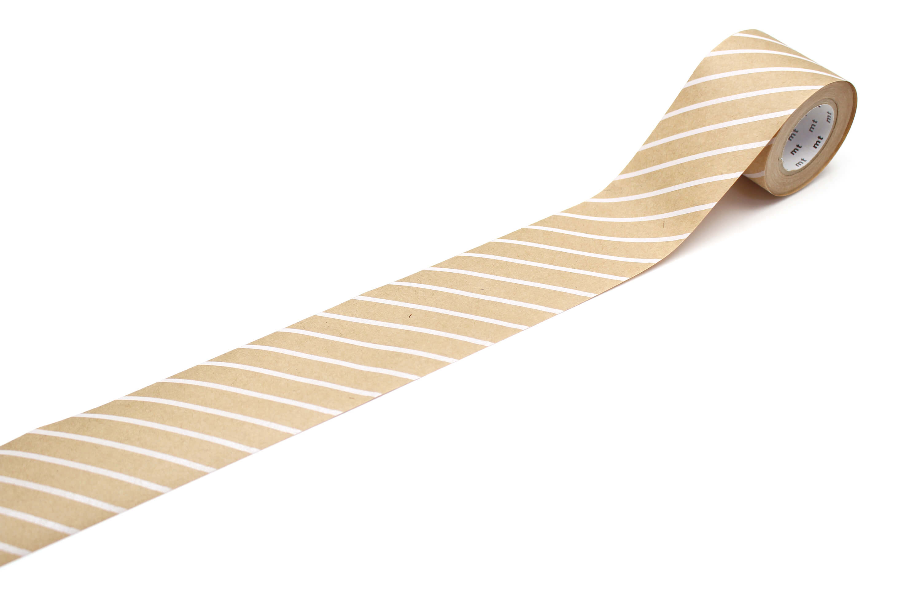 mt Water-Activated Adhesive Tape - Stripe White - 45mm Kraft Paper Tape