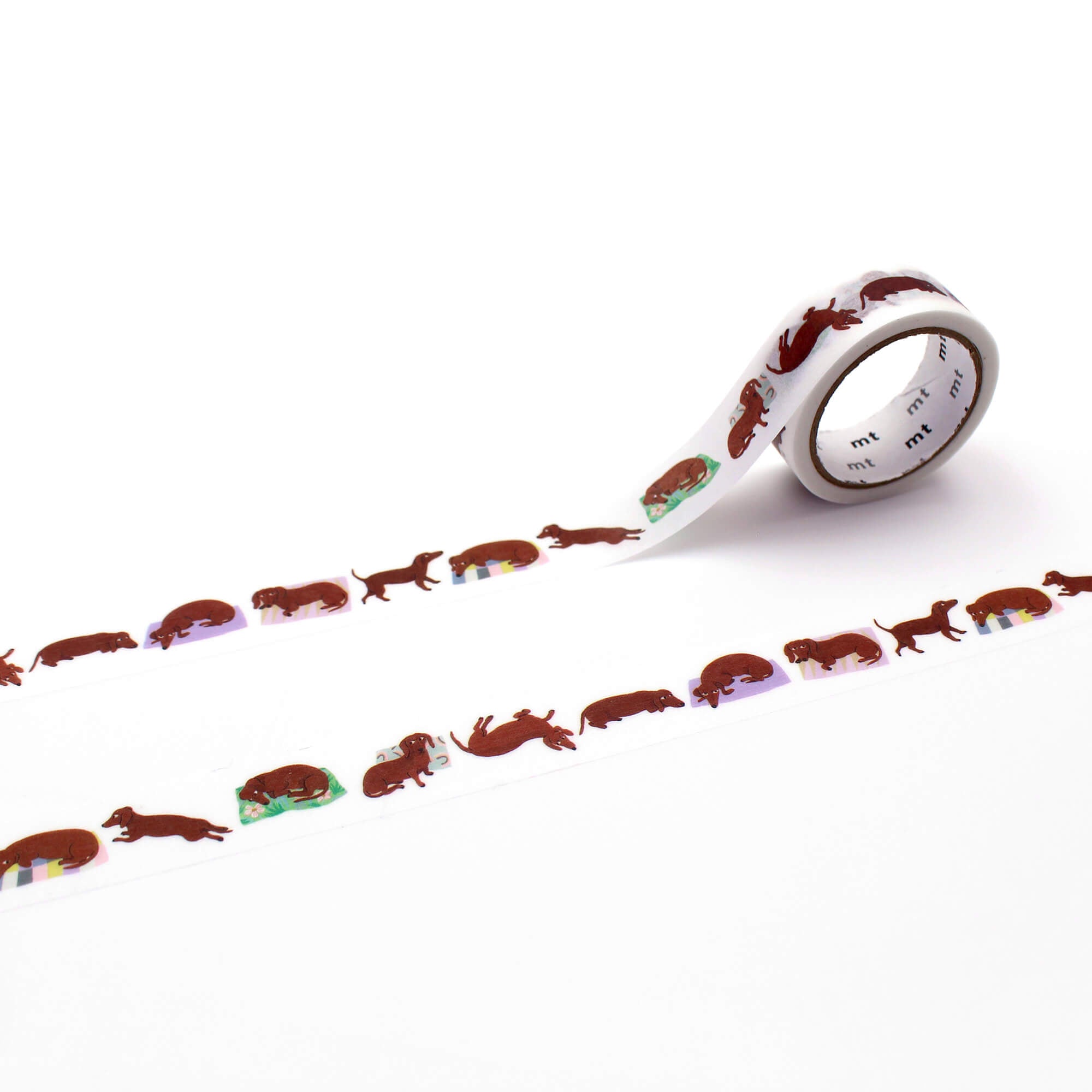 mt x Léa Maupetit - Sausage Dog - 15mm Washi Tape