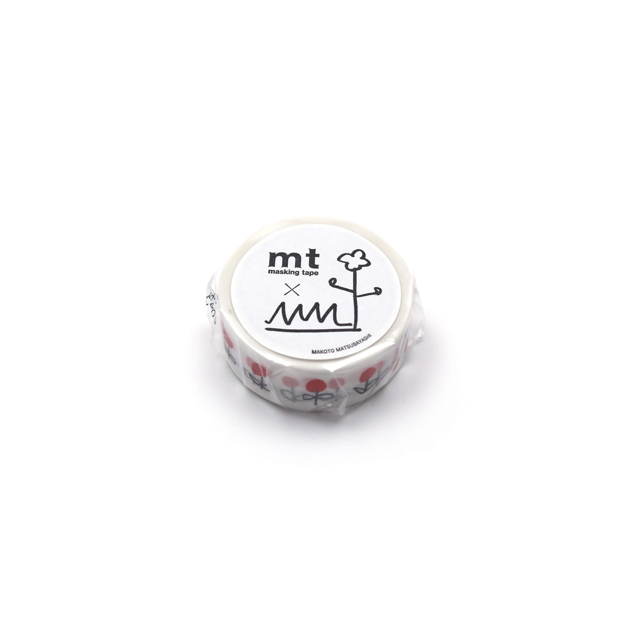 mt x Makoto Matsubayashi - Black Cat - 15mm Washi Tape