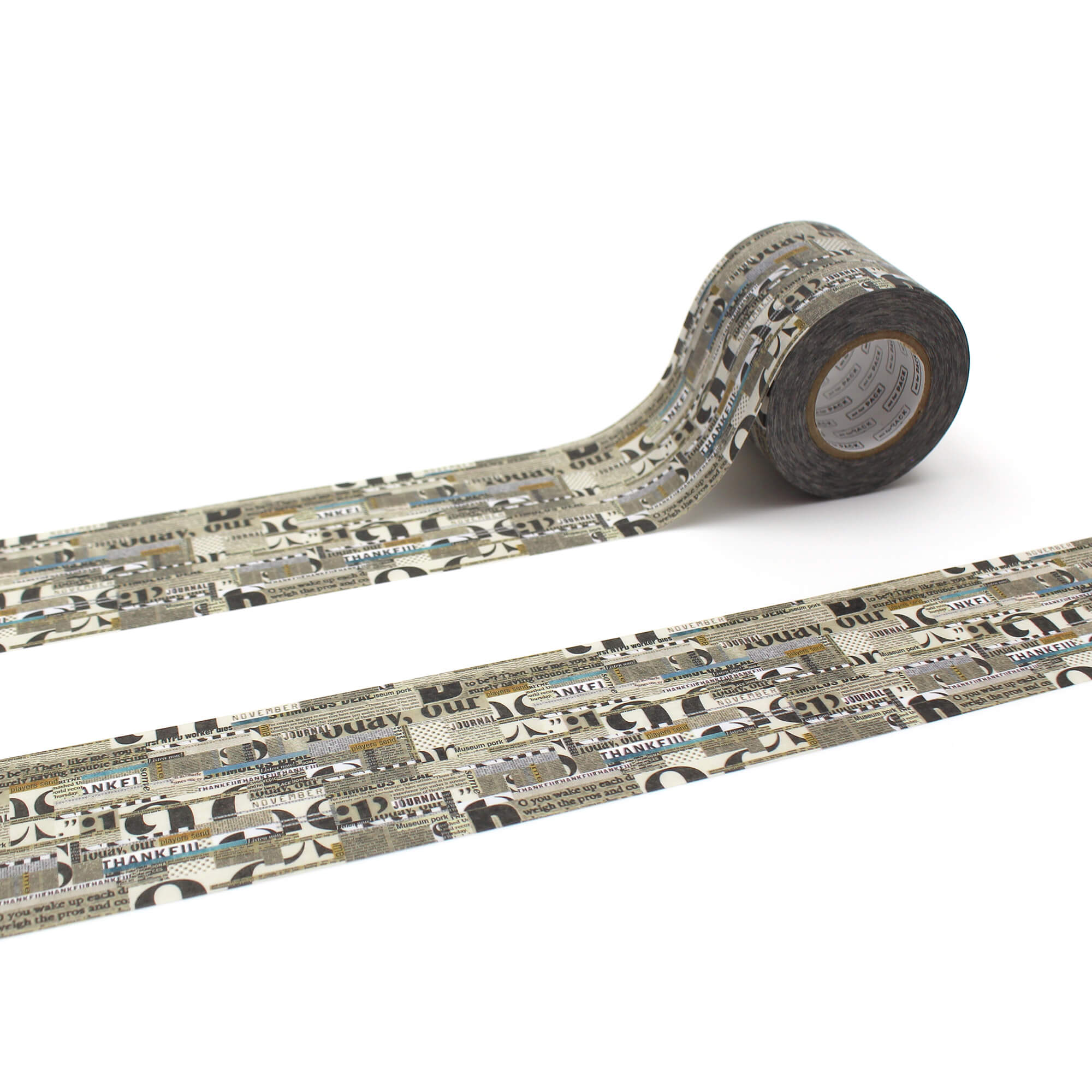 mt for pack - English Newspaper Collage - 45mm Packing Tape