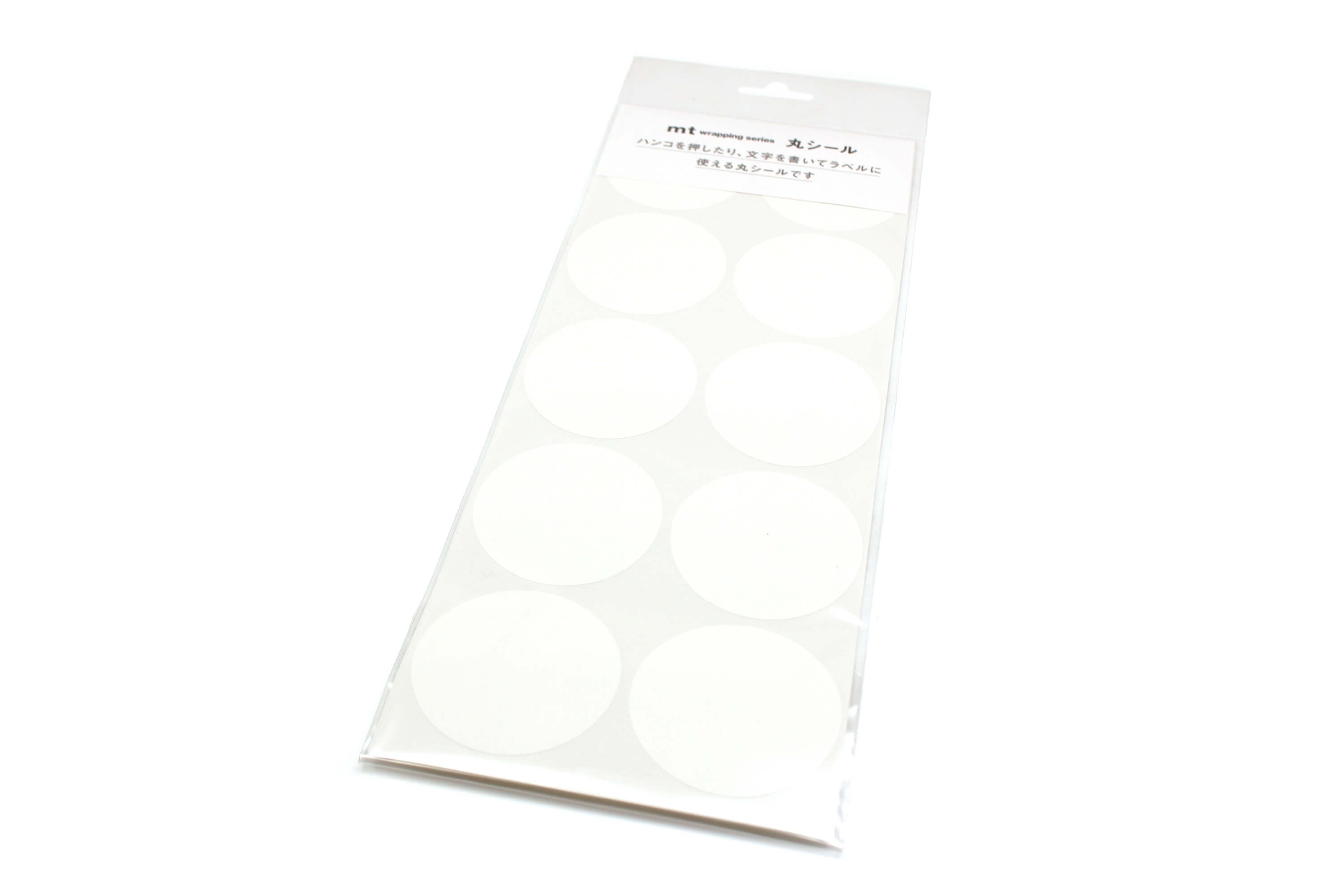 mt Round Sticker - Matte White - 50mm Washi Tape Stickers