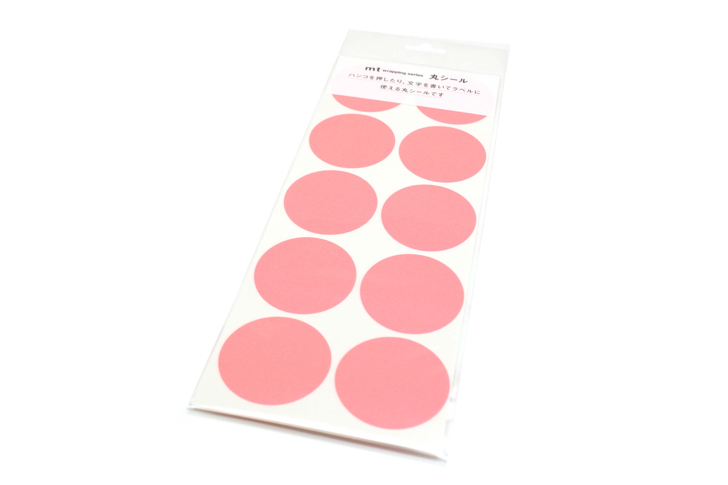 mt Round Sticker - Shocking Red - 50mm Washi Tape Stickers