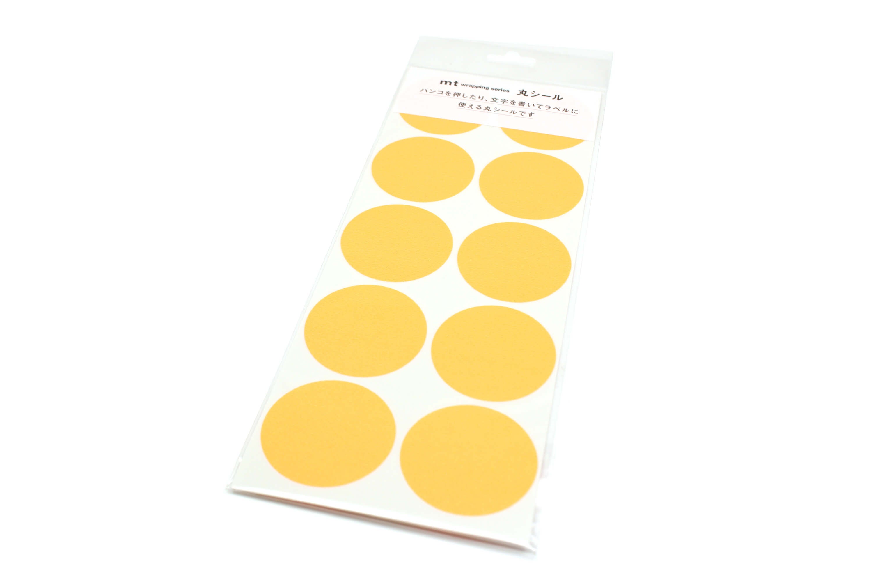 mt Round Sticker - Shoking Orange - 50mm Washi Tape Stickers