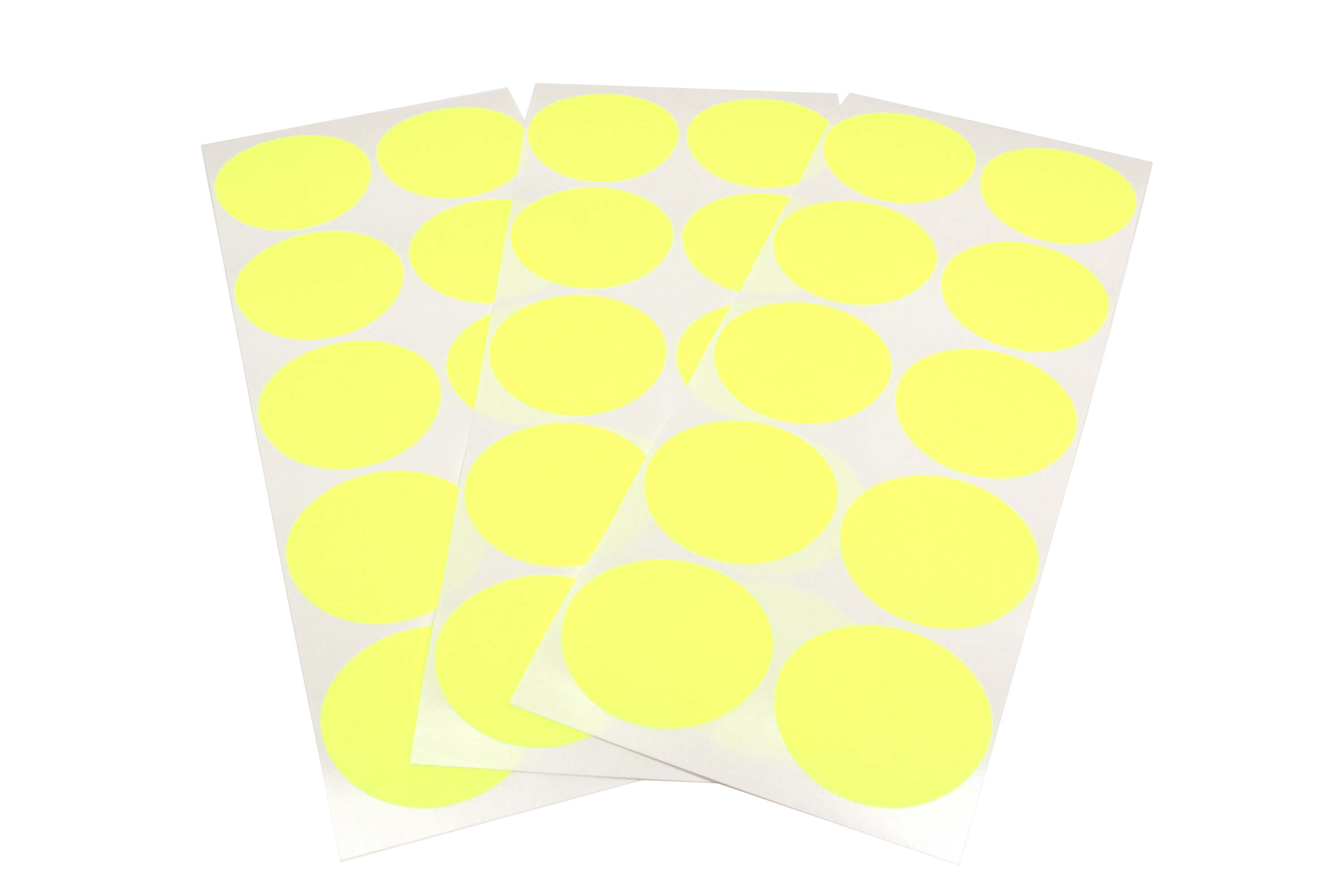 mt Round Sticker - Shocking Yellow - 50mm Washi Tape Stickers
