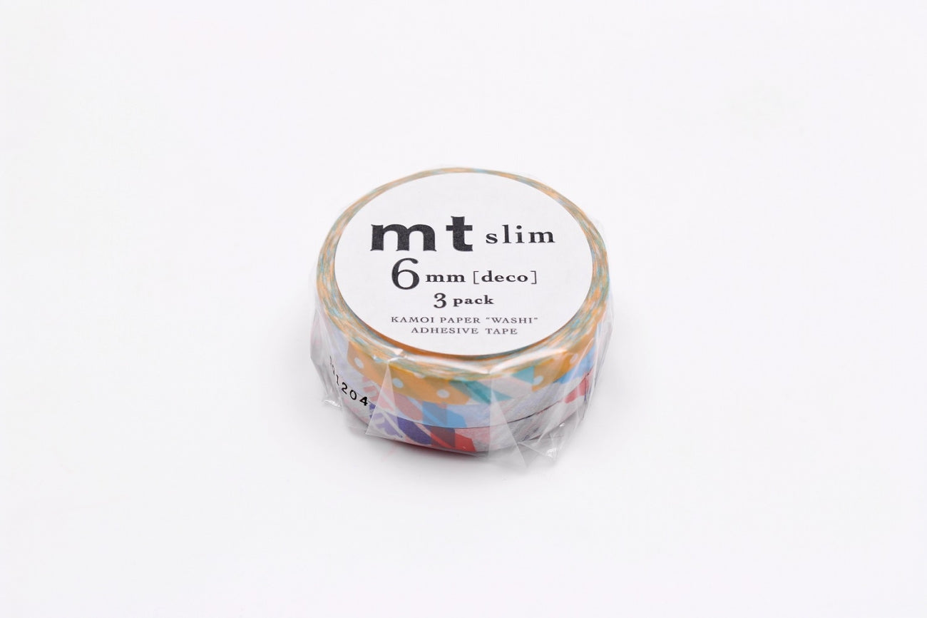 mt Basic - Slim Deco G - 3 rolls Washi Tape