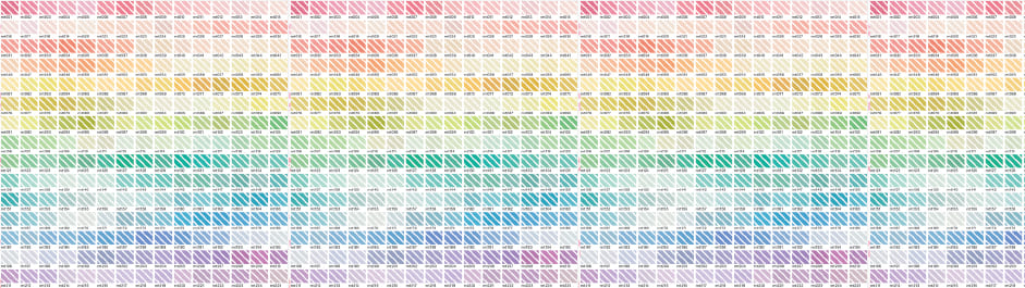 mt Wrap - Colour Chart - 155mm Washi Gift Wrap