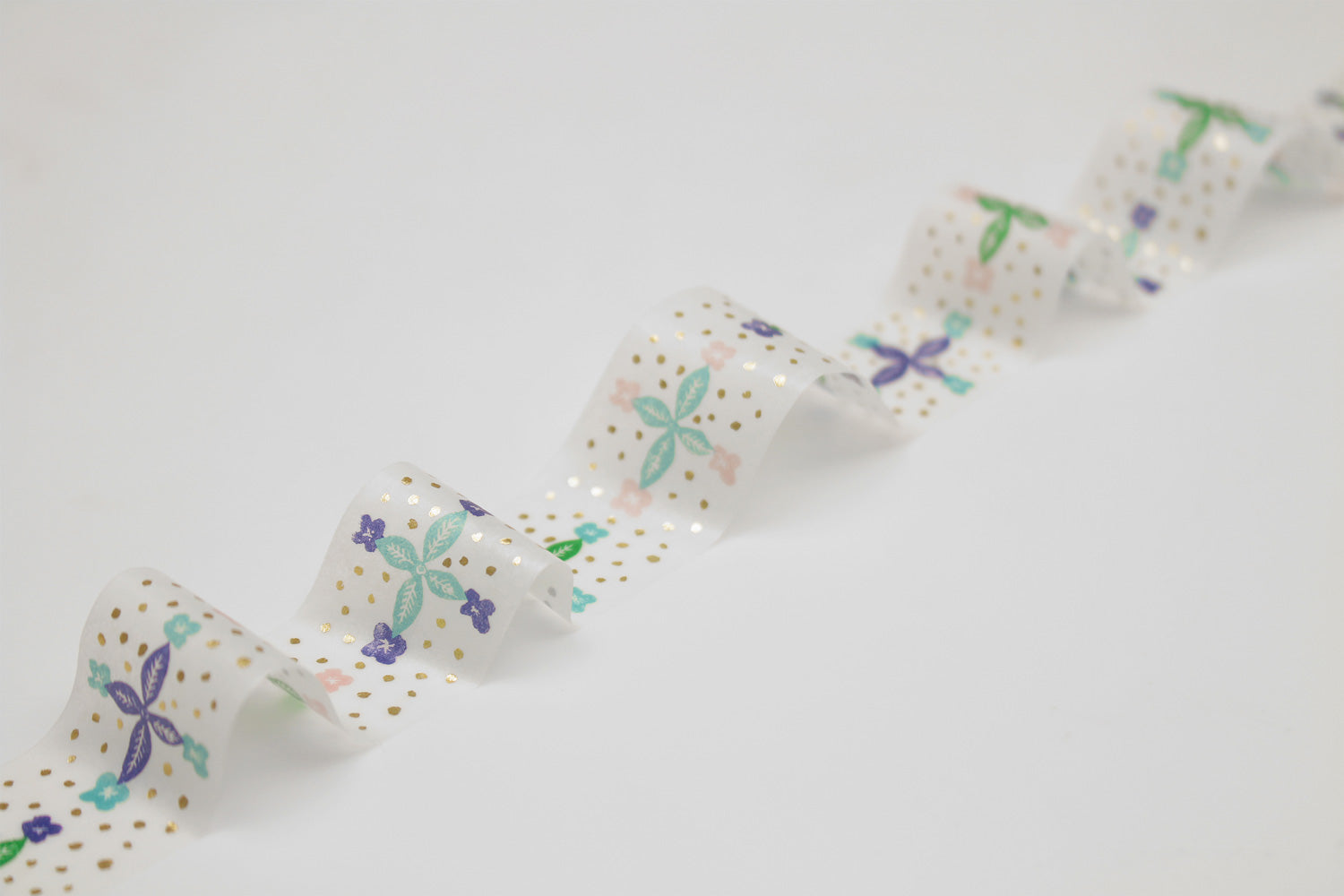 mt x Mina Perhonen Foil Stamping - Blooming Day - 24mm Washi Tape