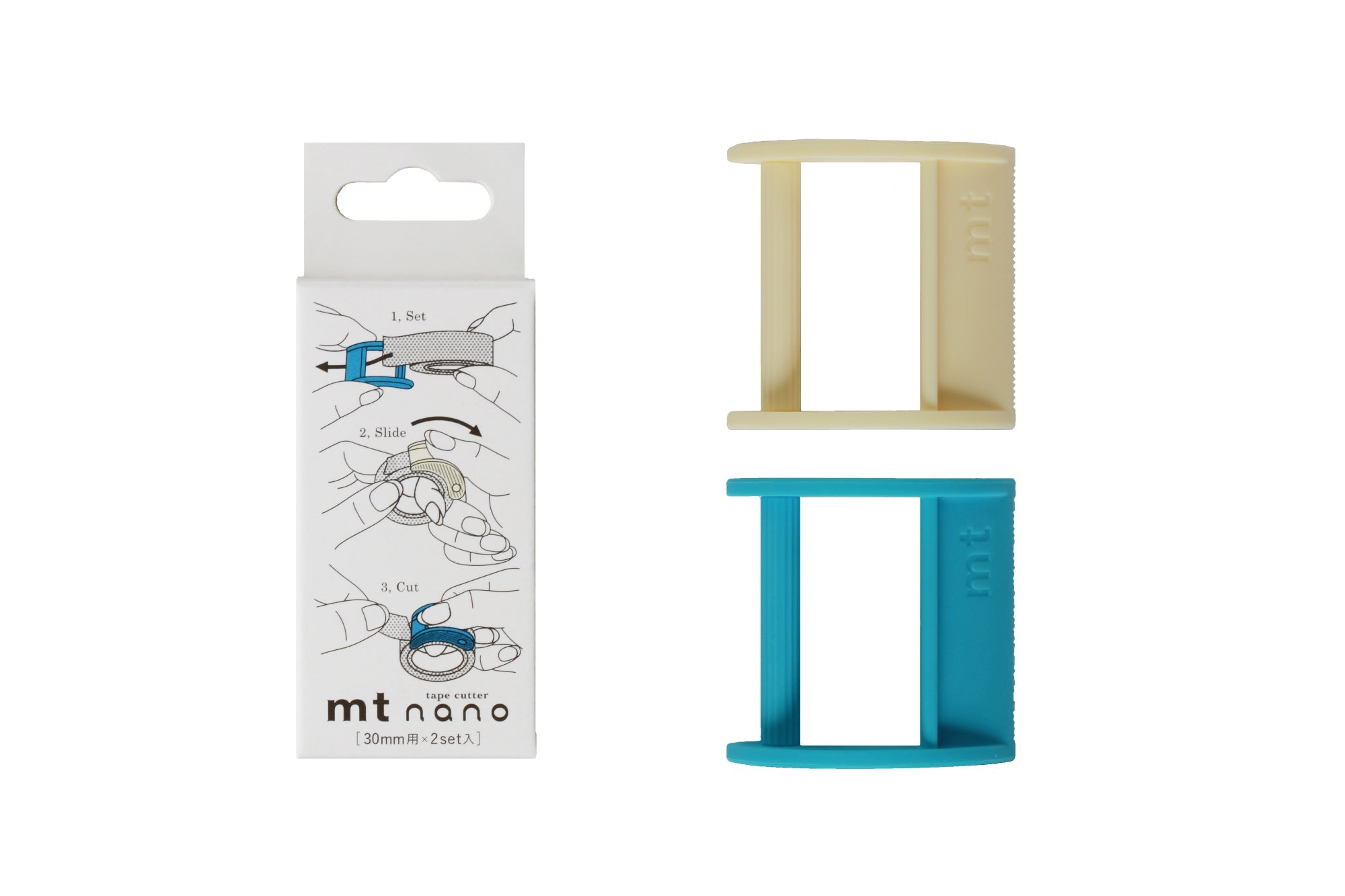 mt Tape Cutter - Nano set of 2 - for 30mm Washi Tape